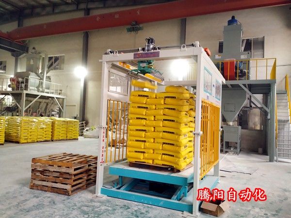 建材碼垛機(jī)糧食飼料化肥自動(dòng)堆垛機(jī)生產(chǎn)線