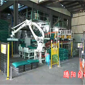 一個(gè)壹萬(wàn)招不到搬運(yùn)工老板用飼料碼垛機(jī)器人代替人工