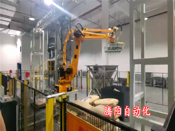 塑料顆粒拆包投料機(jī)器人