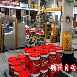 桶裝水溶肥立柱碼垛機(jī)一次碼垛多桶